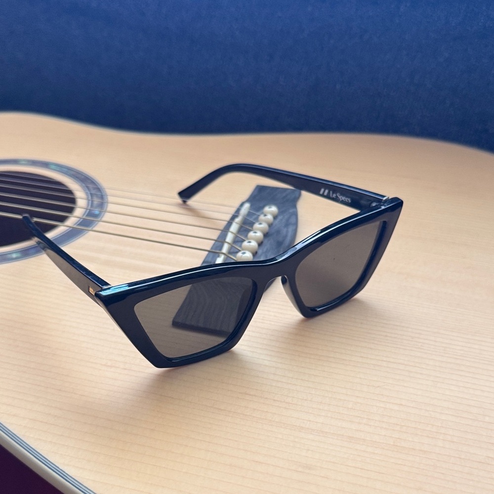 Le Specs Midnight Black Sunglasses